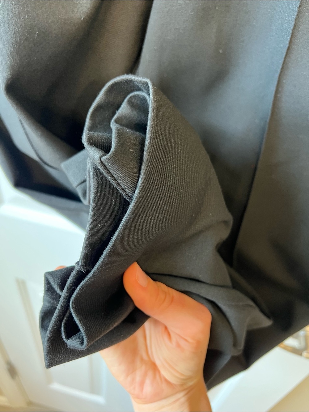 All Saints Millie Wide Leg Trousers Black 8 - Picture 9 of 13